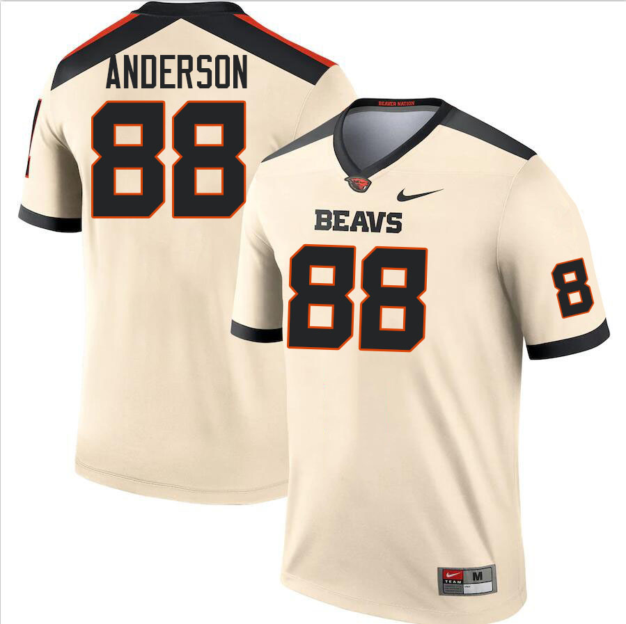 Men #88 Jordan Anderson Oregon State Beavers College Football Jerseys Stitched-Cream